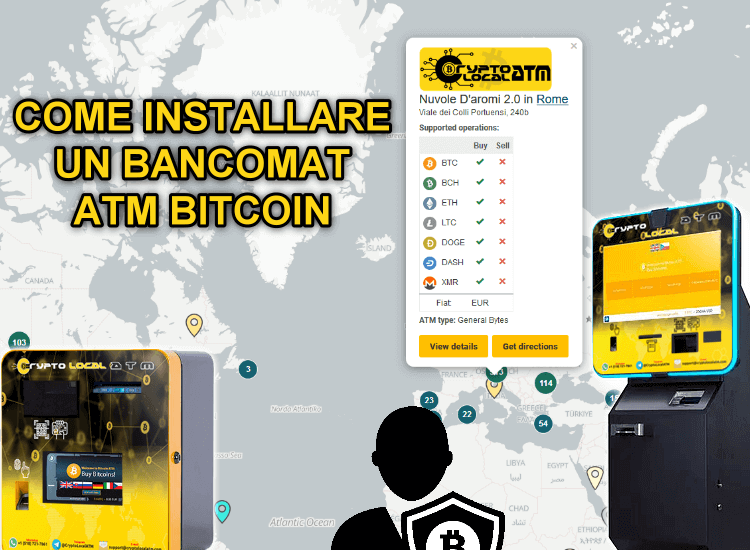 Come installare un bancomat / atm bitcoin?