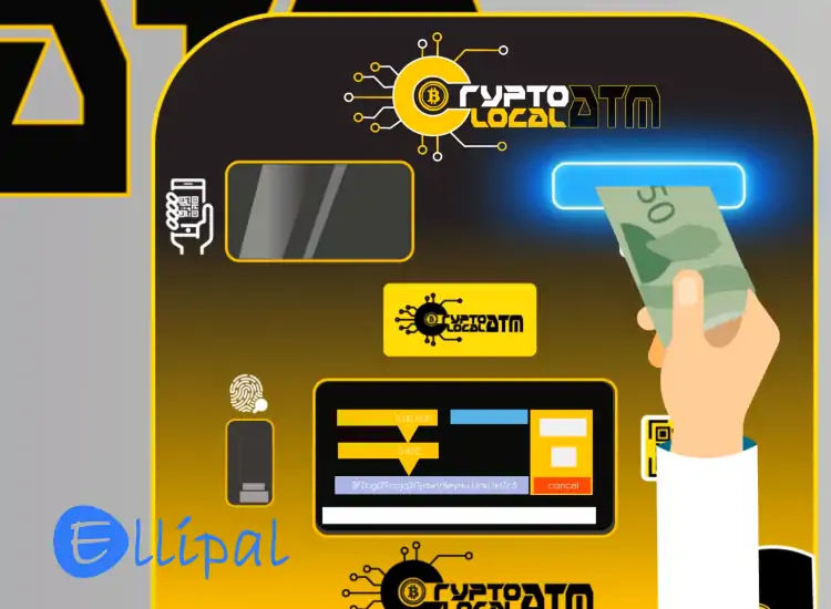 Cómo enviar criptomonedas a un cajero automático de Bitcoin con Ellipal