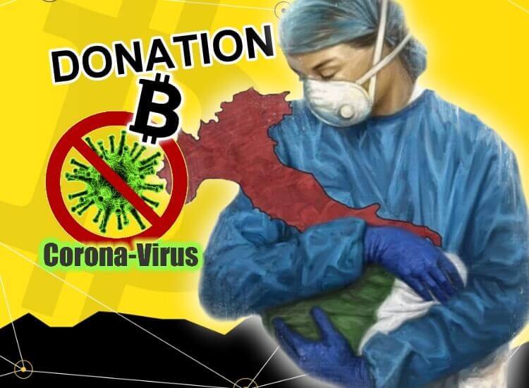 Bitcoin donation to hospitals for the COVID-19 emergency